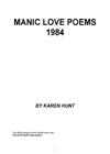 Manic Love Poems 1984